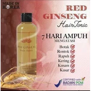 RED GINSENG HAIR TONIC PENYUBUR RAMBUT BPOM