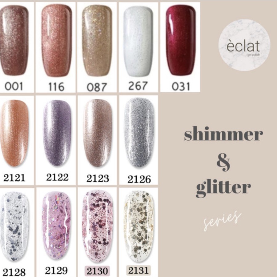 NAIL POLISH GEL IMPORT PREMIUM KUTEK GEL UV LED WARNA NUDE GLITER