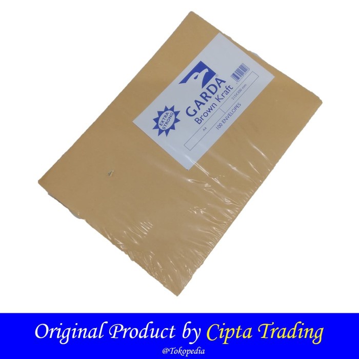 

Dijual 3Nvelope / Amplop - Garda - A4 Brown Craft (Amplop Cokelat) Gilaa!!!