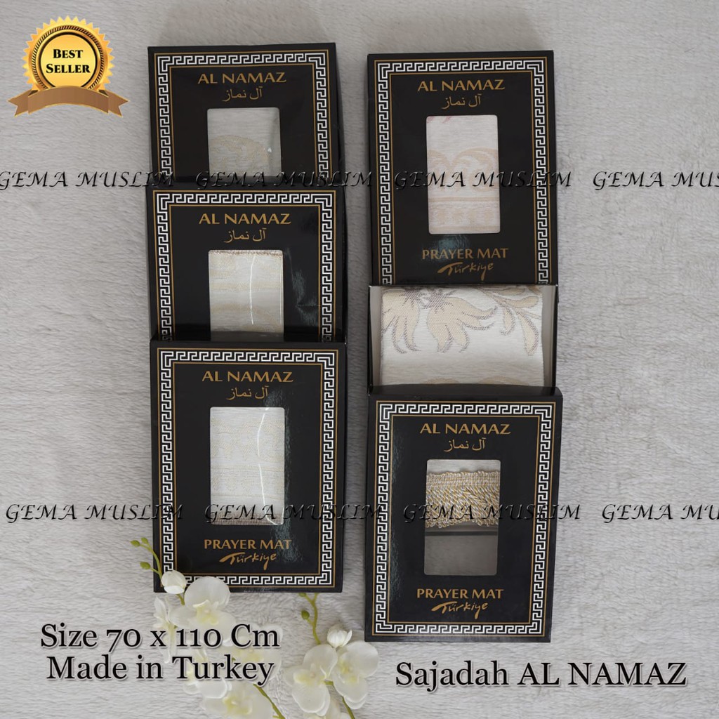 sajadah al namaz plus box cantik best seller/bisa bayar ditempat/COD