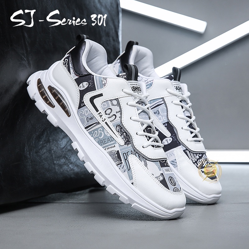 [JWALK] Sepatu Sneakers Pria Fashion Trendy Keren Nyaman Buat Jalan Kualitas Import Premium -301