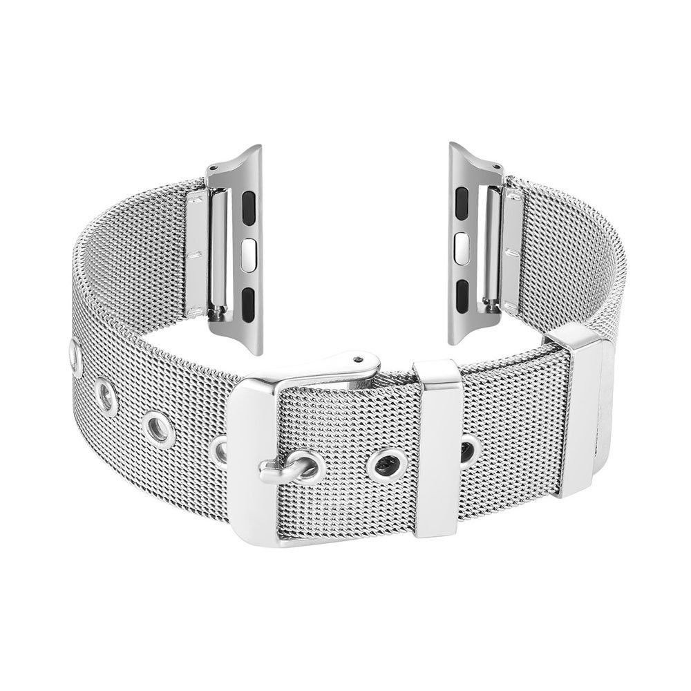 Strap Apple Watch Milanese Buckle Stainless Steel Sport Band Tali Jam Apple Series 1 2 3 4 5 6 SE 7 8 ultra