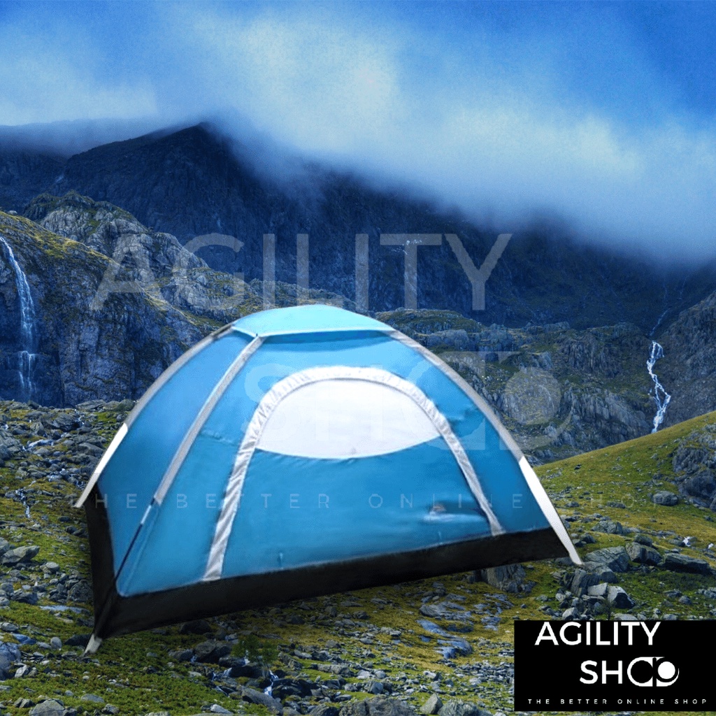 tenda dome 2 orang ozark trail tenda camping double layer  waterproof anti hujan ultralight folding 