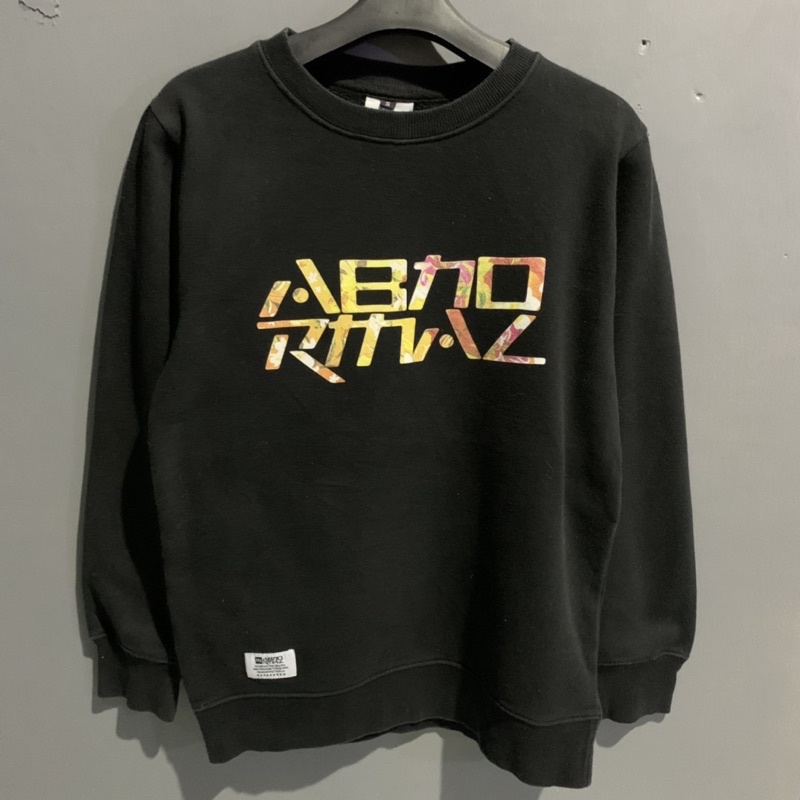 CREWNECK HITAM ABNORMAL THING ORIGINAL