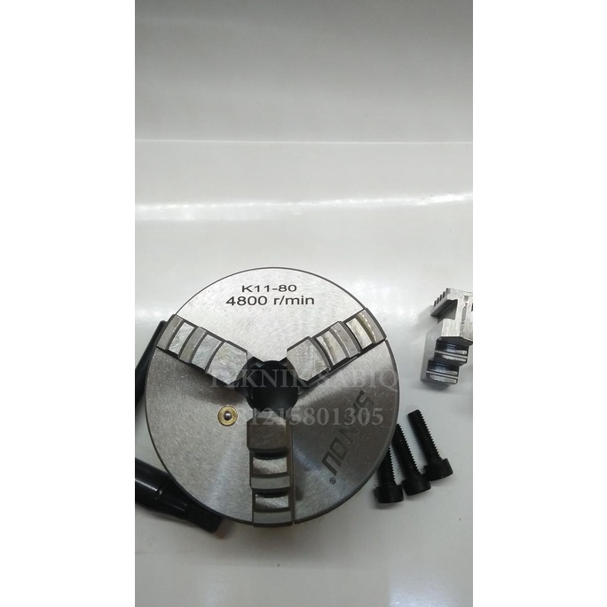 Chuck bubut 3 inch 3 Jaw - klaw Bubut 3inch kaki 3 cekam 3" kaki3