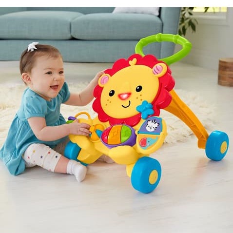 Fisher Price Musical Lion Walker mainan belajar jalan anak bayi