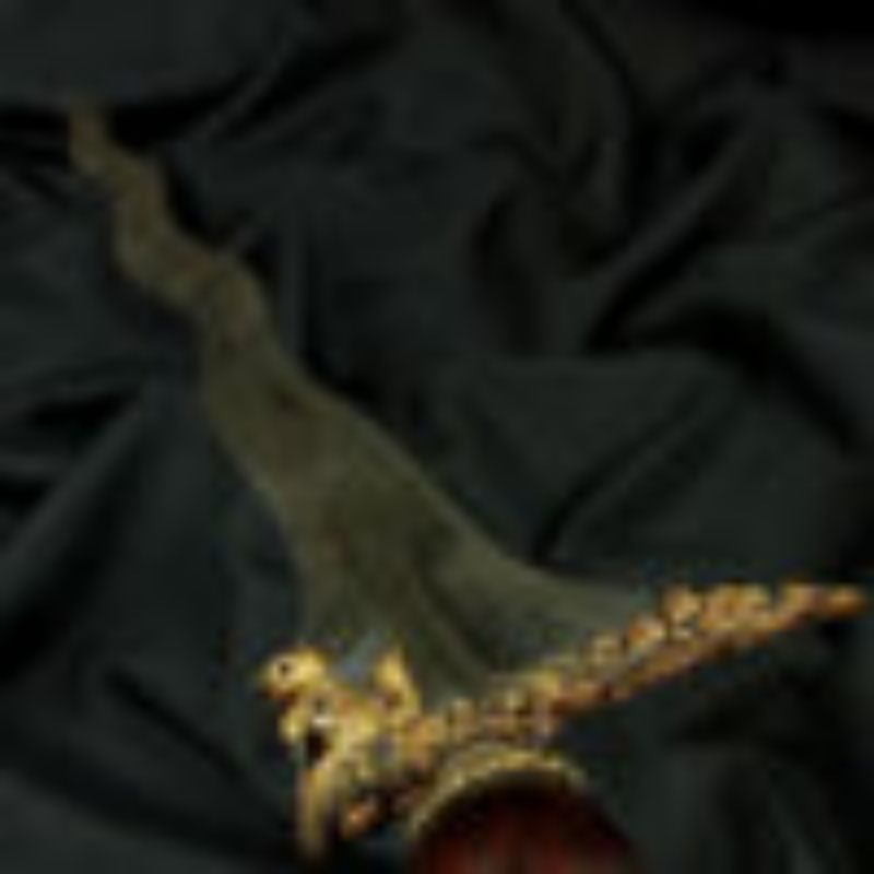 Keris Singo Barong Luk 7 Kinatah Emas Tangguh Majapahit Kuno