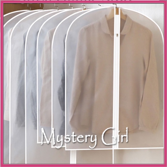 Mysterygirl - Plastik Cover Baju Resleting PEVA AntiI DebuU / Belindung Baju Gantungan Kantong debu / SARUNG BAJU /COVER GANTUNG BAJU