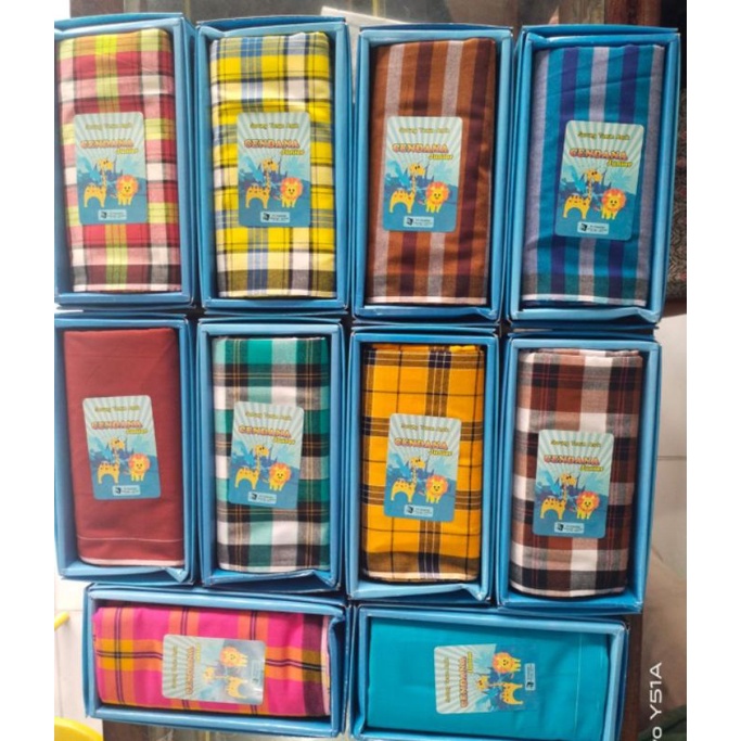 Sarung Cendana junior multi Warna , Sarung tenun anak2