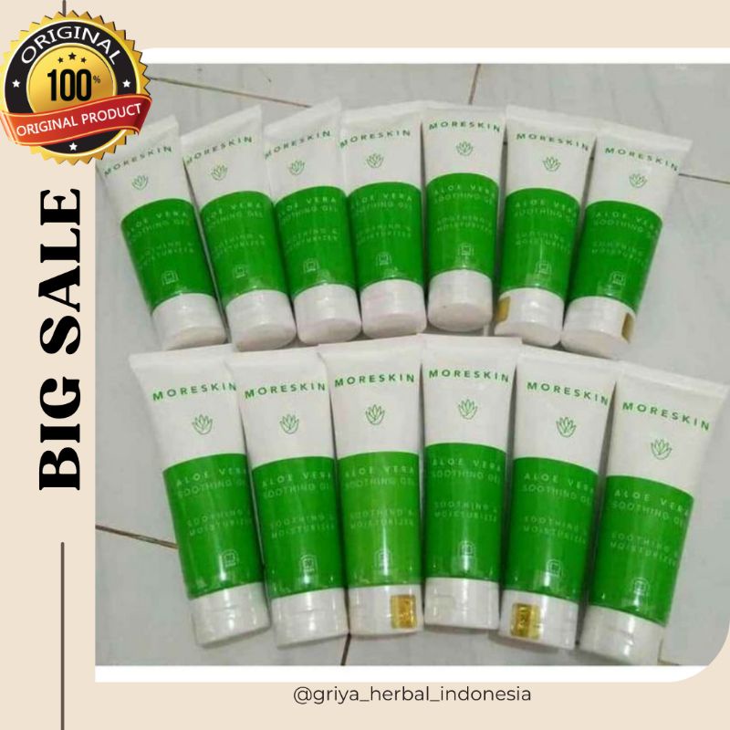 

moreskin aloevera gel kecil avgk original herbal alami
