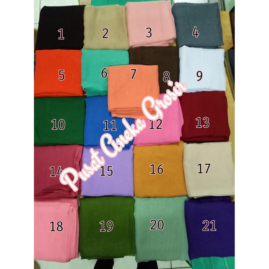 Open Order Jilbab / Kerudung Segi Empat Paris Polos Grosir