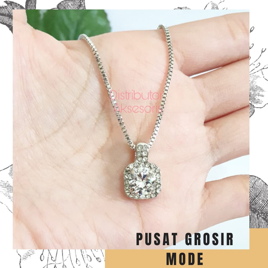 Kalung Bertabur Permata Berkilau Cantik PGM K56