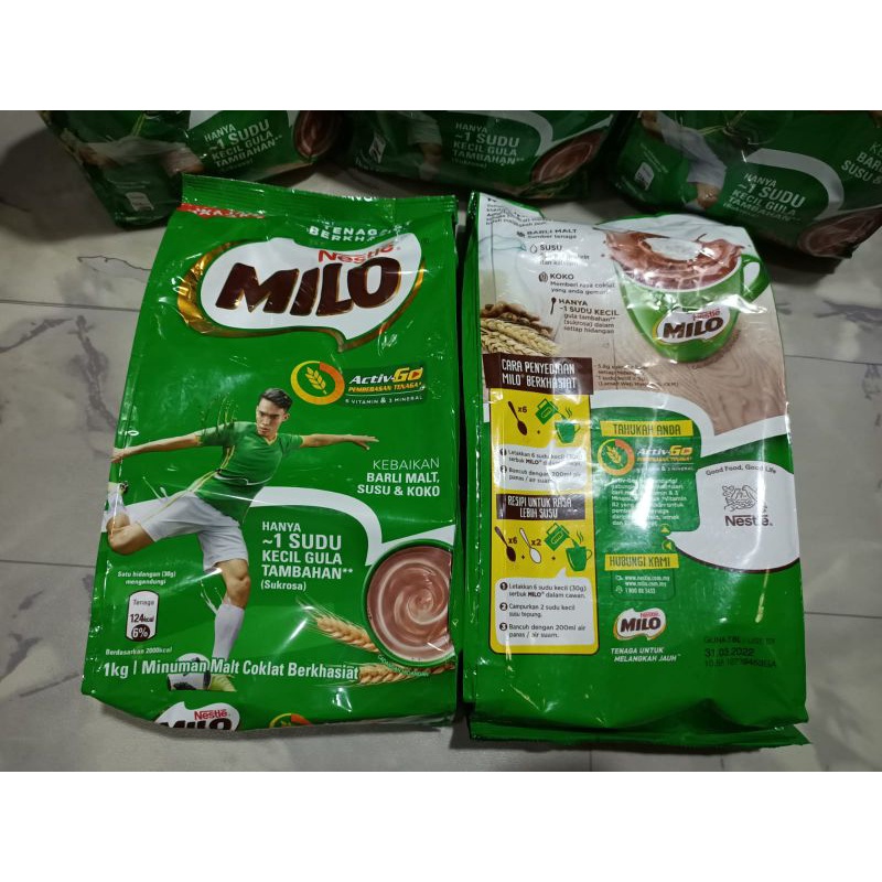 

Milo Bubuk Asli Malaysia 1 Kg / Nestle Milo Malaysia / Susu Bubuk / Susu Cokelat