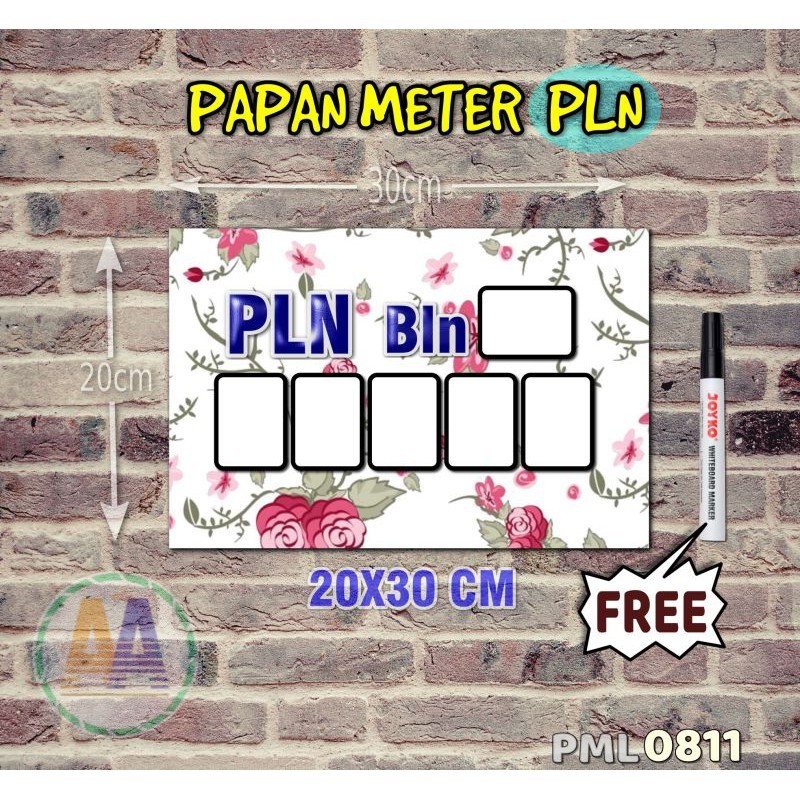 

Papan Meter Listrik PLN PAM motif Unik - Flower 11 - Toko2A