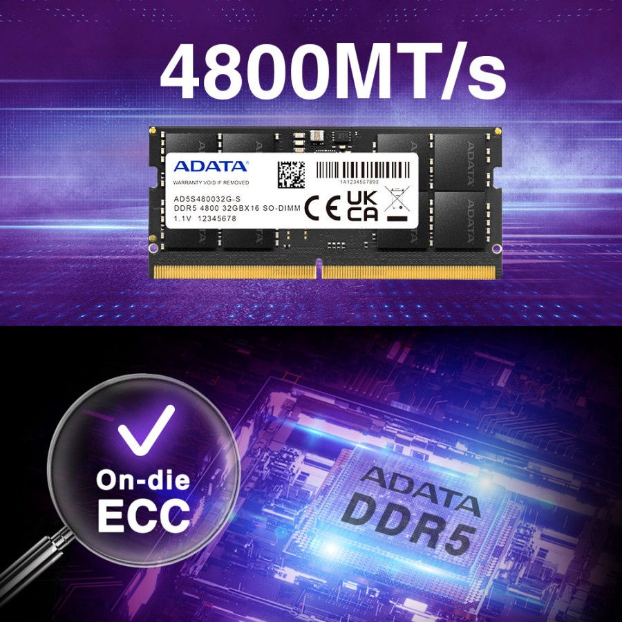 RAM Laptop ADATA 16Gb DDR5 4800Mhz - Sodimm