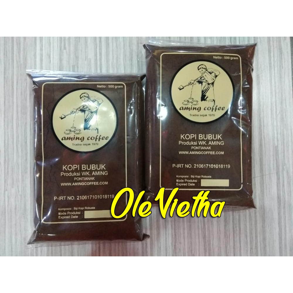 

Kopi Aming asli dari Pontianak, Robusta 500 gr