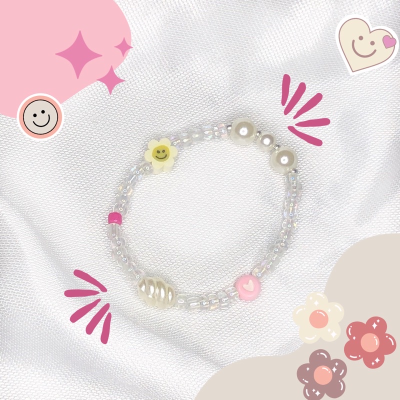 Clear series bracelet / bracelet beads / Gelang dan cincin manik / Gelang manik