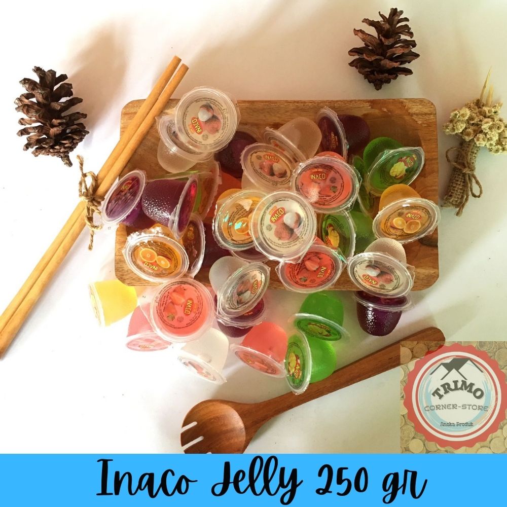 

Inaco Jelly Rasa Mix Curah 250 gr Kiloan Sharing Jeli Jelli Cemilan Snack Jajanan