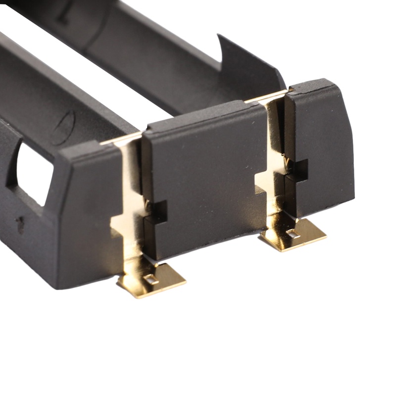 Battery Holder SMD For 18650 Black With Bronze Pins Gold Plated for 18650 3.7V