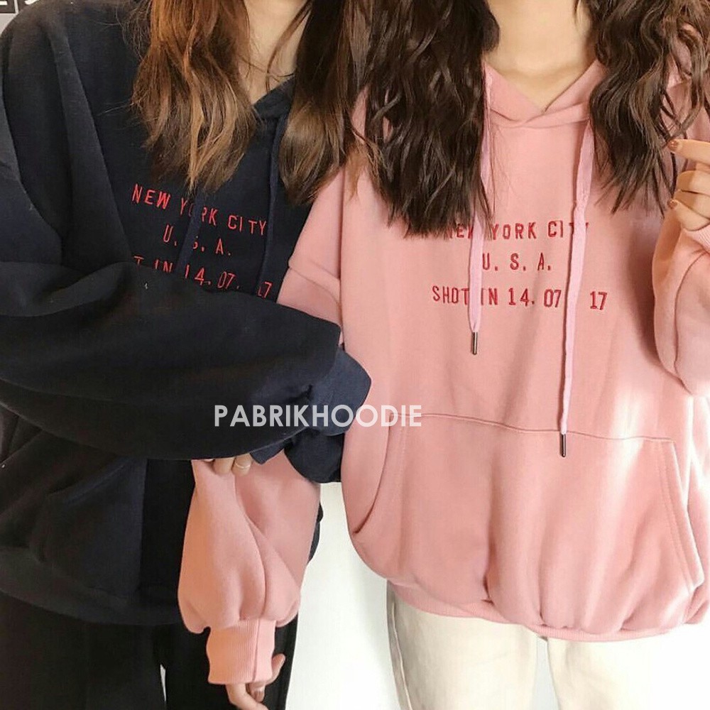 PABRIKHOODIE - JAKET HOODIE JUMPER CUSTOM NEW YORK CITY M - XXL {PRIA &amp; WANITA} {SABLON} -083-FE