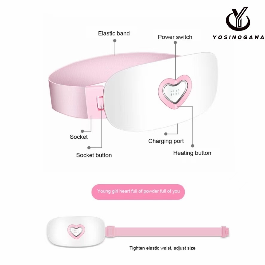 Penghangat Perut Saat Haid / Bantal Penghangat Elektrik / Menstrual Pad / Pereda Nyeri Haid Import Unik Termurah 100% Authentic-YOSINOGAWA