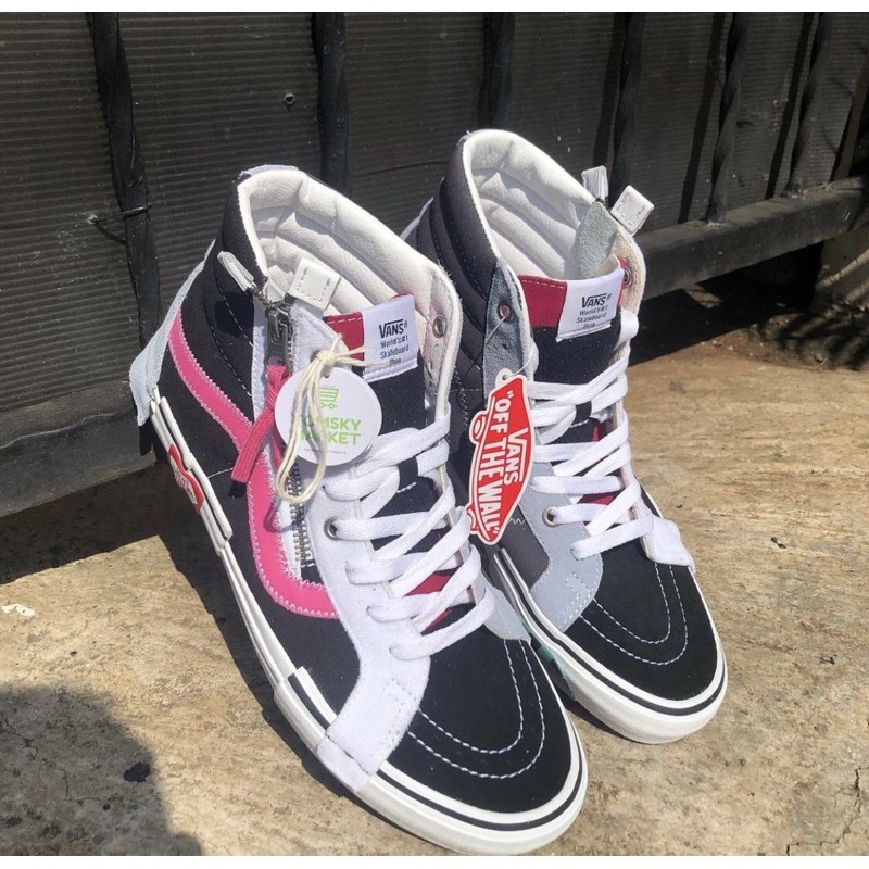 Vans Sk8 Hi Reissue CAP Black / azaela pink