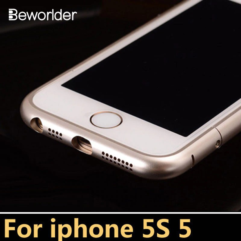 Terlaris Beworlder For iphone SE Case Circle arc Aluminum Metal bumper for iphone 5 Case mobile