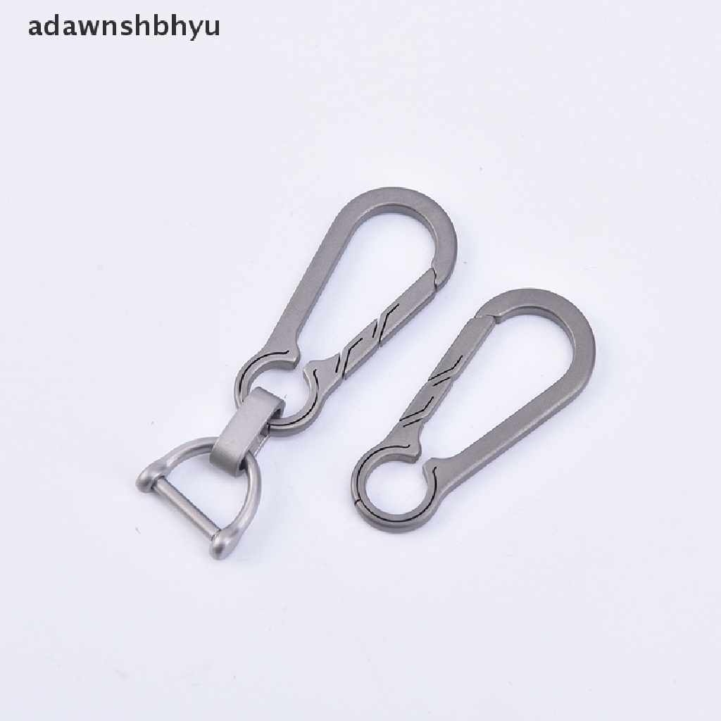 Adawnshbhyu Gesper Titanium EDC Alat Luar Ruangan Titanium Alloy Gantungan Kunci Gesper Key Ring