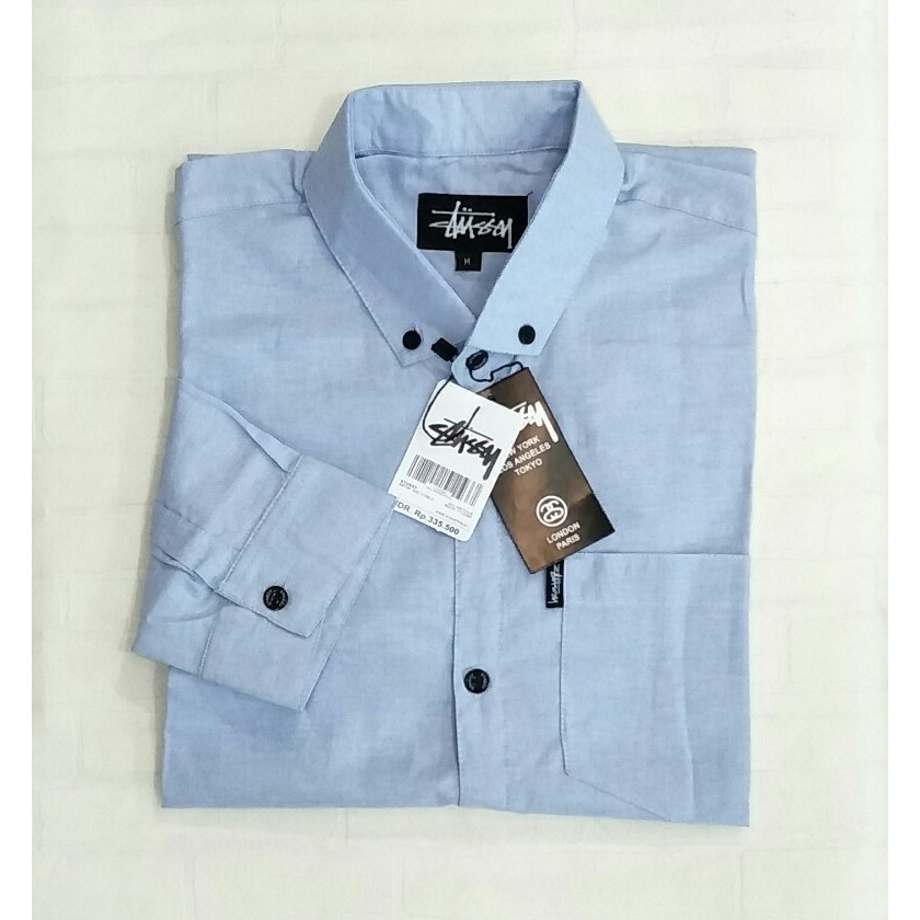 Kemeja Polos Pria Formal ~ Kemeja Pria Oxford Lengan Panjang