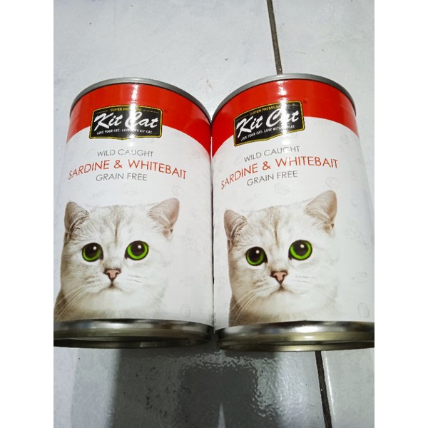 KIT CAT KALENG 400g SARDINE &amp; WHITEBAT