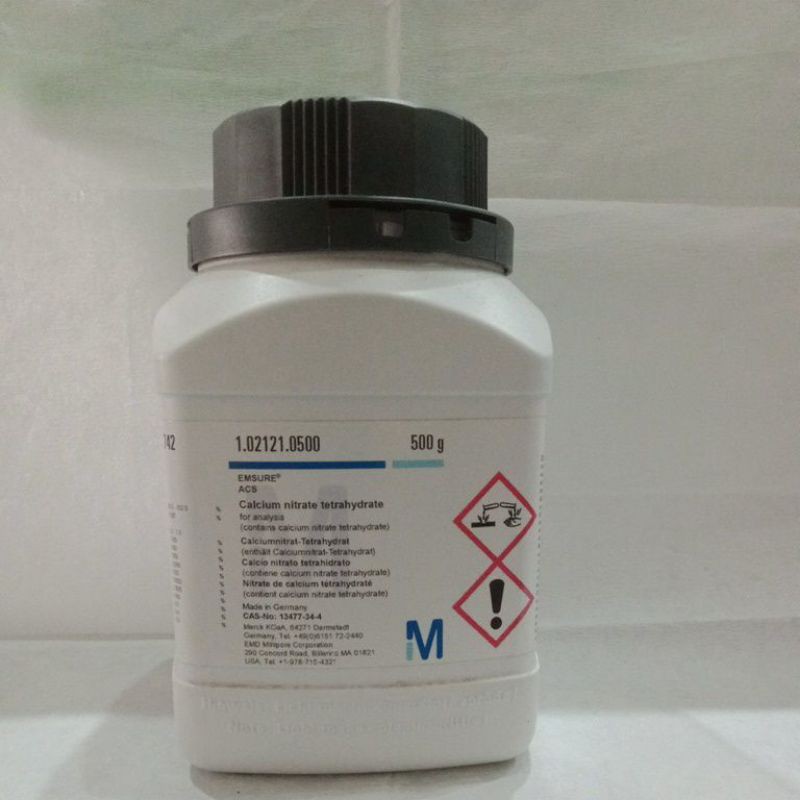 Calcium Nitrate Tetrahydrate PA MERCK 500 gr/Kalsium Nitrat Tetrahydrate MERCK