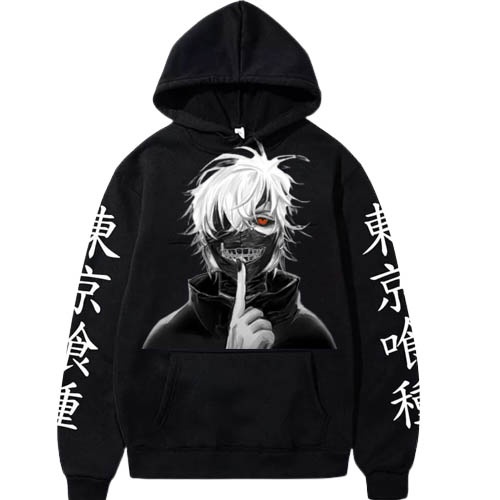 Jaket Hoodie Anime Tokyo Ghoul Kaneki / Sweater Anime Jepang Tokyo Ghoul Fullprint terbaru