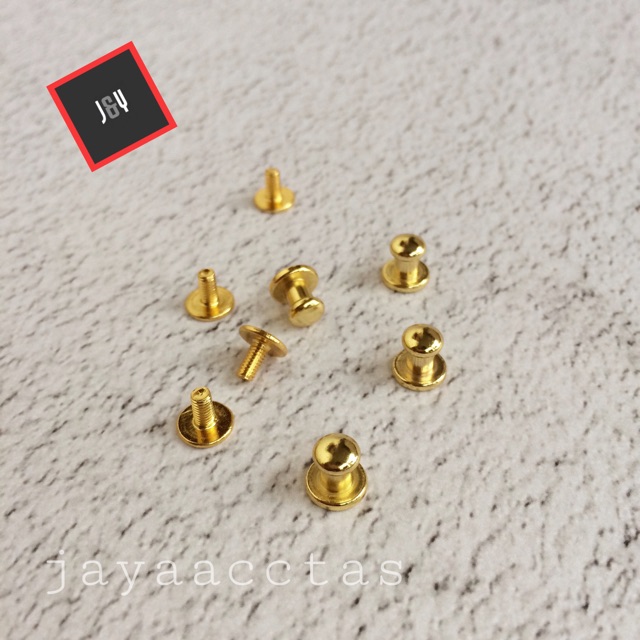 Kancing pion 6 mm gold