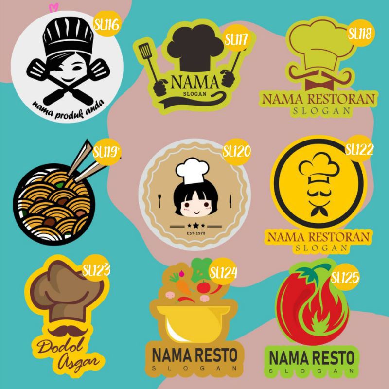 

Stiker logo kertas glosy / Stiker label / stiker produk