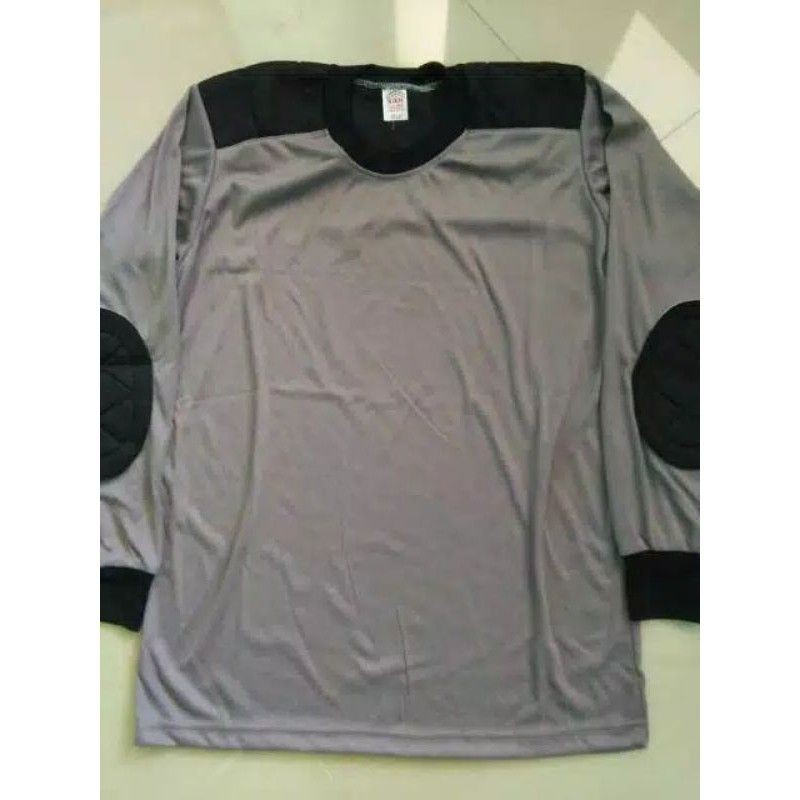 KAOS LENGAN  PANJANG BUSA _KAOS  LENGAN  PANJANG  COKLAT POLISI KOMBINASI HITAM