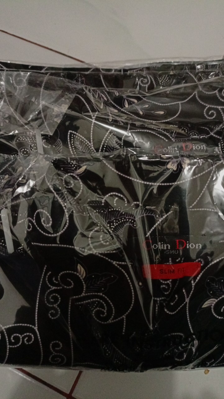 Kemeja Batik Pria Slim Fit Modern Mewah Lengan Pendek Slimfit Ob411