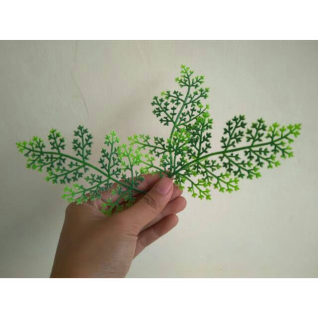 BI6 DAUN CEMARA IMITASI DAUN PLASTIK ARTIFICIAL BAHAN MAHAR RINGBOX