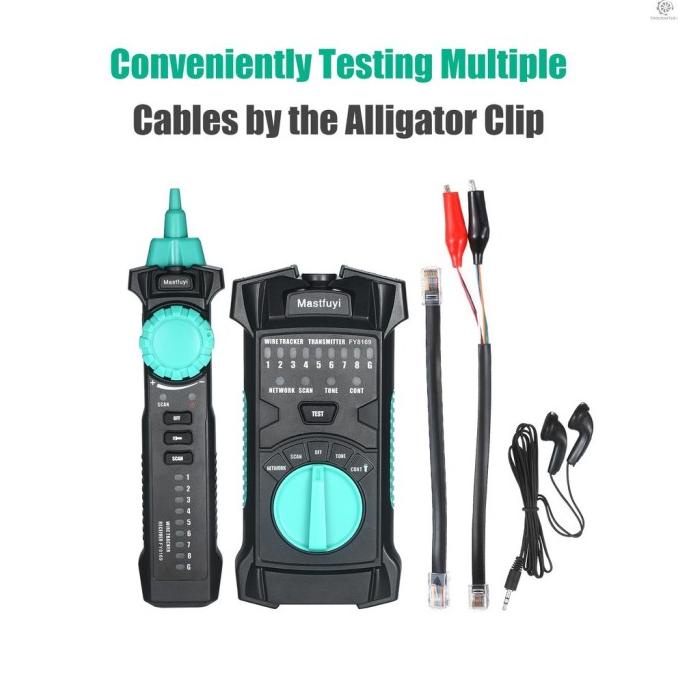Tlin Fuyi Fy8169 Alat Tester Kabel Jaringan Rj11 Rj45 Multifungsi