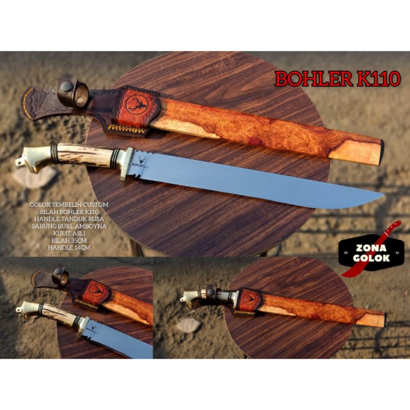 G0L0K SEMBELIH COSTUME TANDUK RUSA BAJA BOHLER K110 SUPER TAJAM KUALITAS PREMIUM