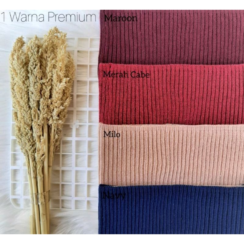 Ciput Rajut Inner Bandana Polos Premium / Ciput Rajut 1 warna permium