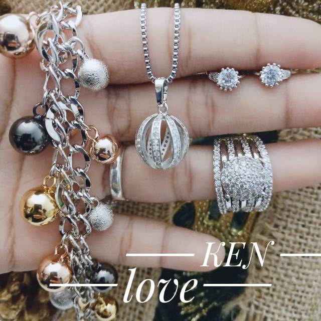 Xuping set perhiasan silver lapis emas 24k 2703