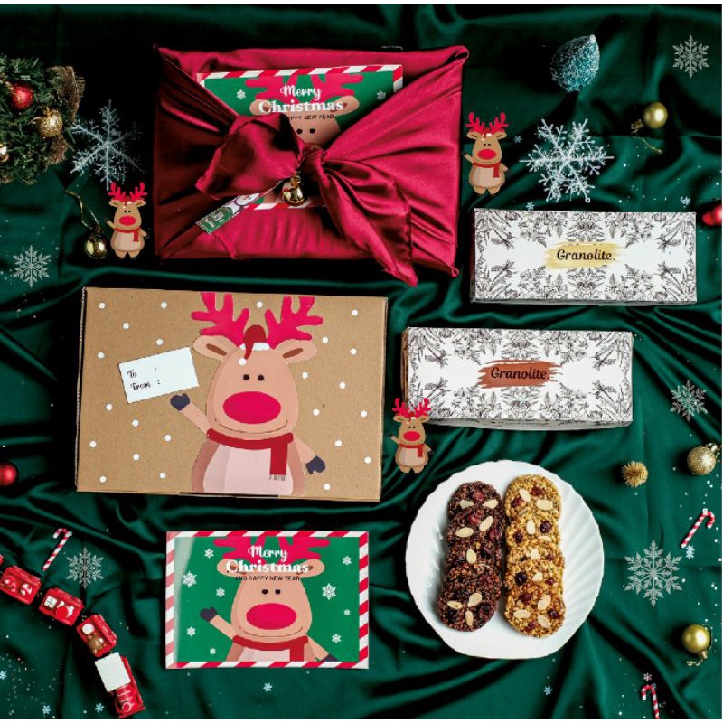 Rudolf Set Parcel Natal Christmas Hampers Shopee Indonesia