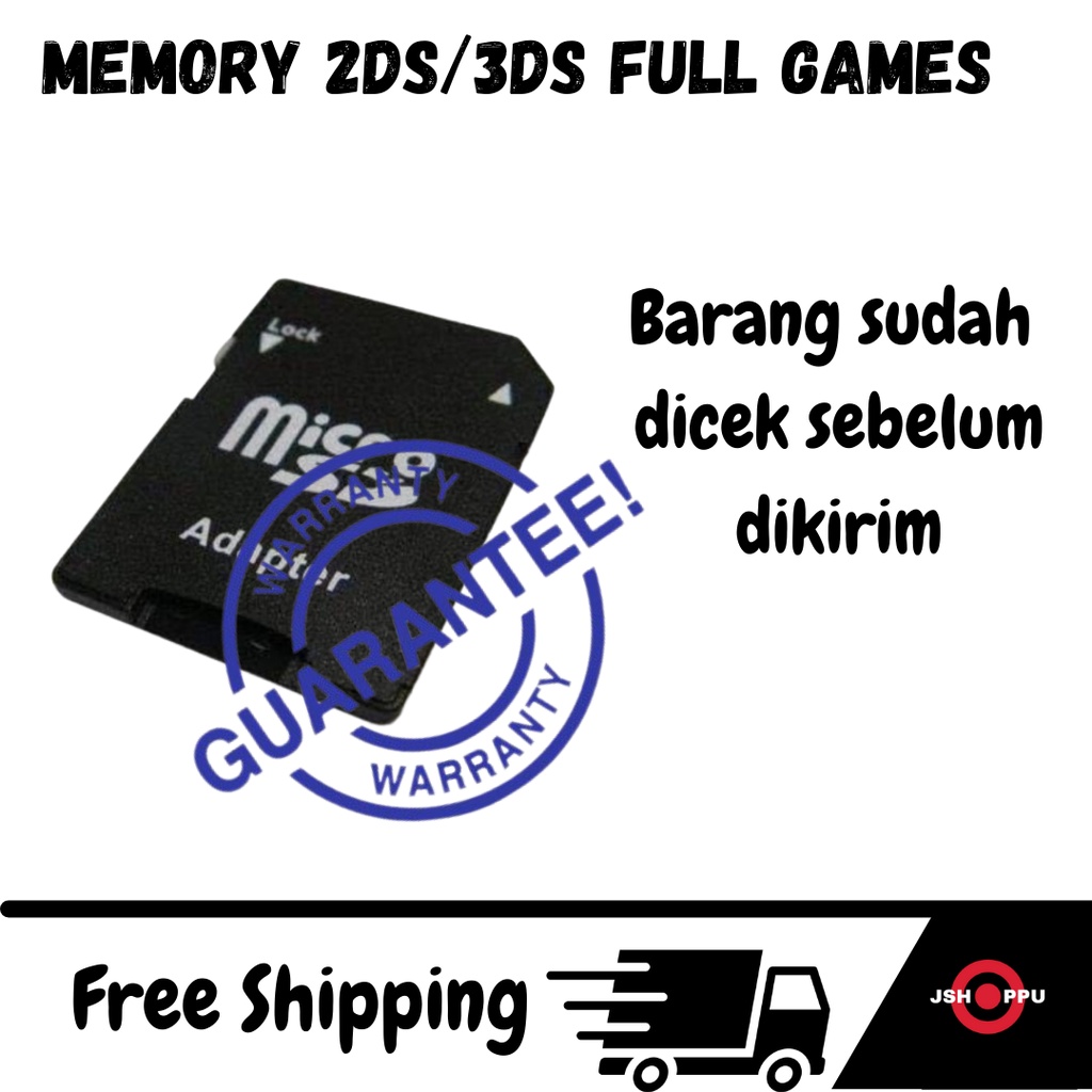 Memory 3DS 2DS NEW 3DS XL/LL NEW2DS XL/LL Full Games MMC Converter Micro SD to SD CARD Adapter MEMORY NINTENDO 3 DS 2 DS