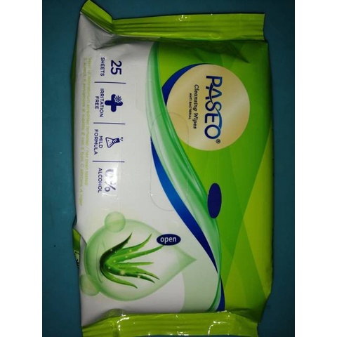 Tissu basah paseo anti bakteri dan virus