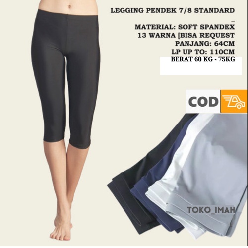 LEGGING PENDEK JUMBO XXL BAHAN SPANDEK BISA COD