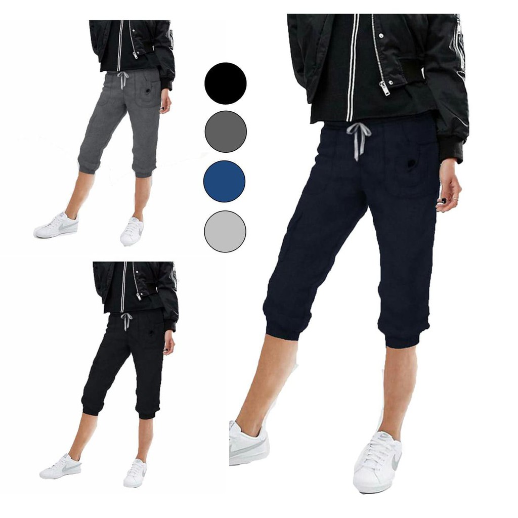 Baju Wanita  Joger 3/4 Mia - Hitam