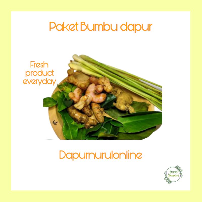 

Paket bumbu dapur segar 250gr - 1kg