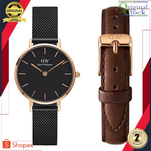 [ ORIGINAL - FREE STRAP ] DW ORI JAM TANGAN PRIA WANITA | RANTAI | KULIT | KARET | MURAH | ASHFIELD 