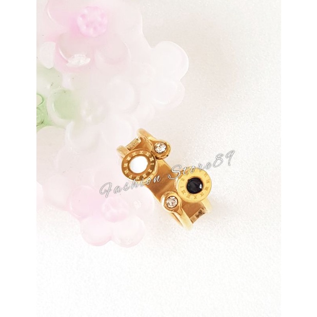 Ready Import Cincin Fashion Titanium Gold Antikarat Bestquality Cincin Antikarat Fashion Branded