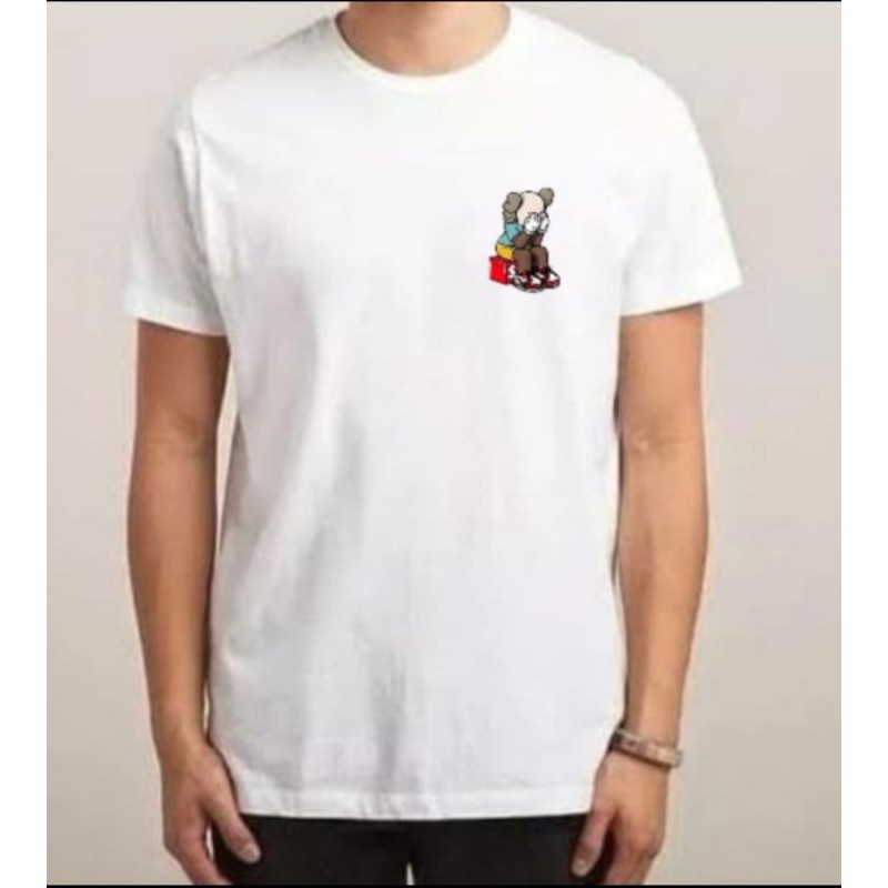 KAOS BAJU TSHIRT FASHION BRANDED PRIA WANITA KAWS X JORDAN COTTON COMBED